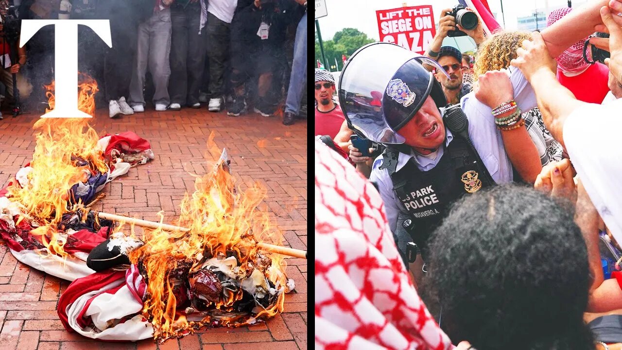 Pro-Palestine protests turned violent in DC as thousands took to the streets