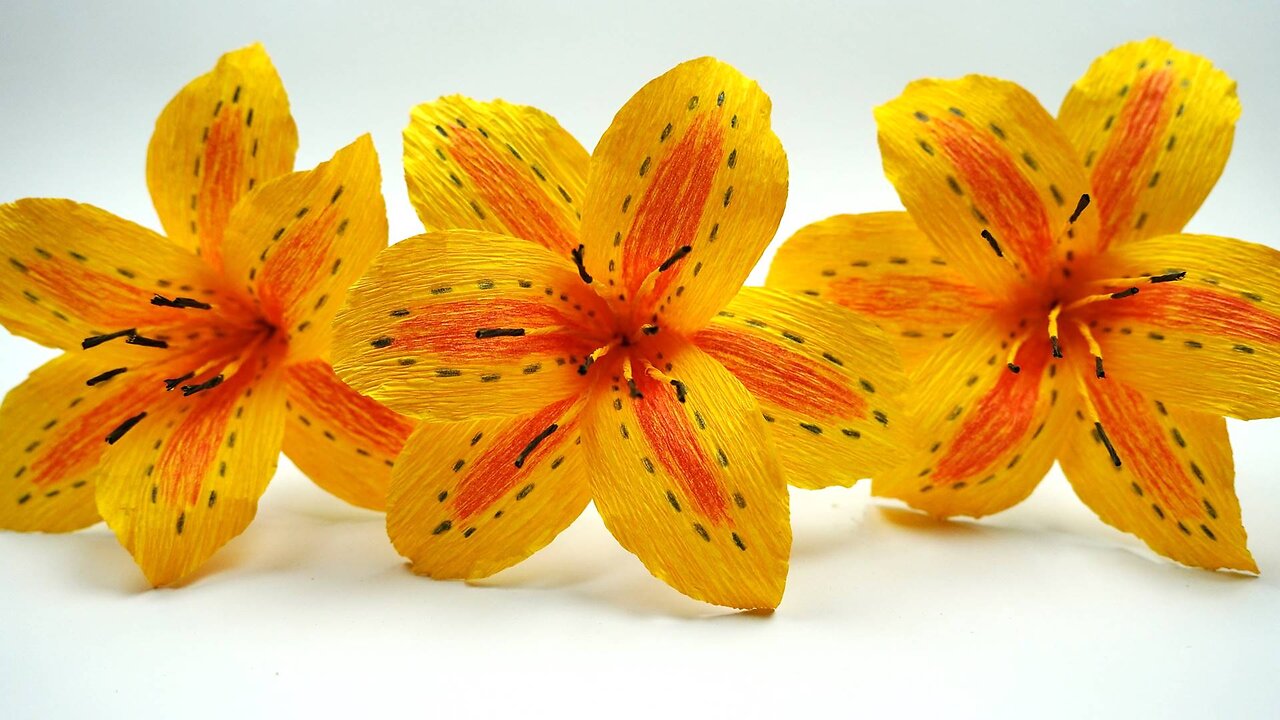 How to Make Realistic Paper Flowers || Crepe Paper Flower Crafts || DIY Easy Paper Crafts