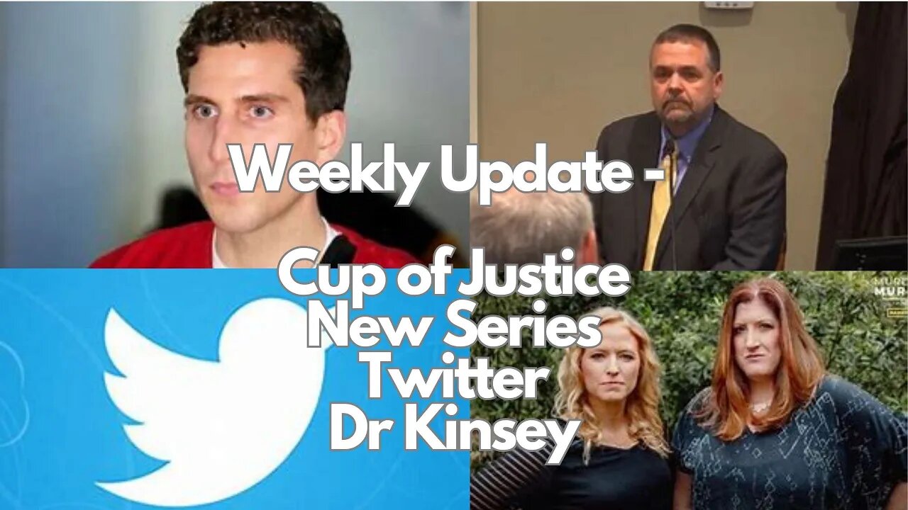 Channel Update: Cup of Justice, New Series and Co-Host, Dr Kinsey and Twitter