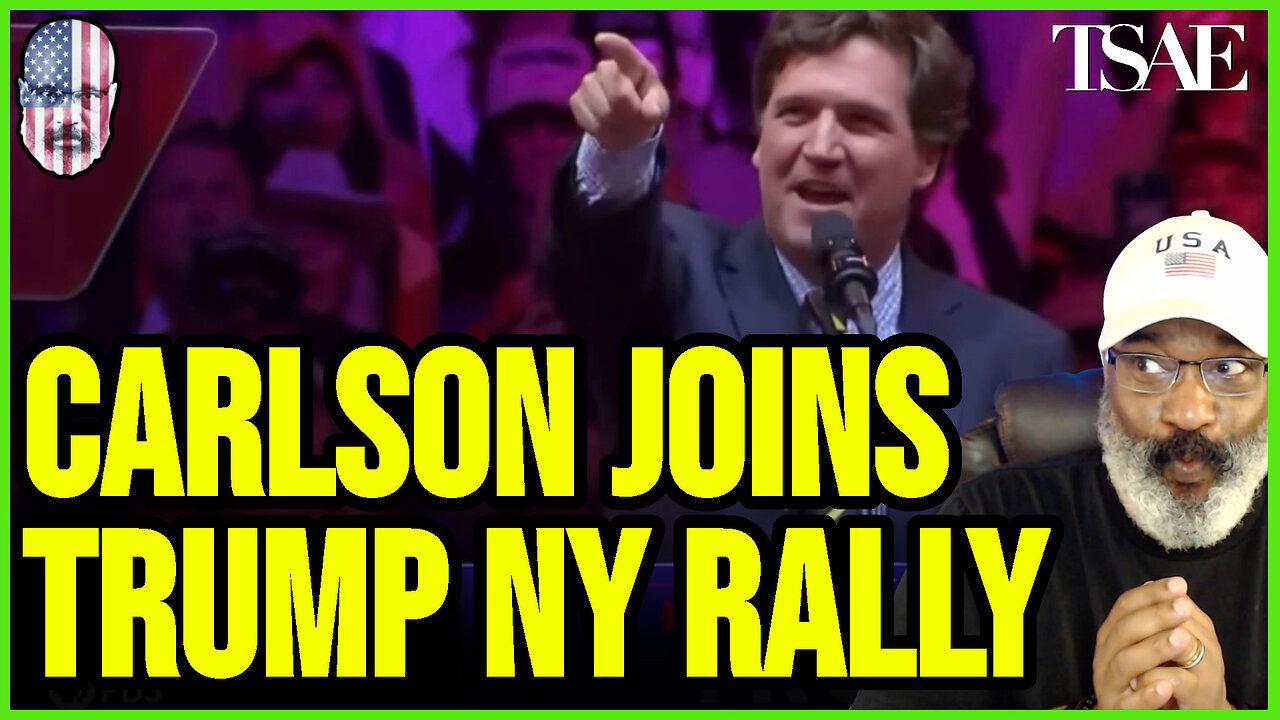 CARLSON JOINS TRUMP NY RALLY