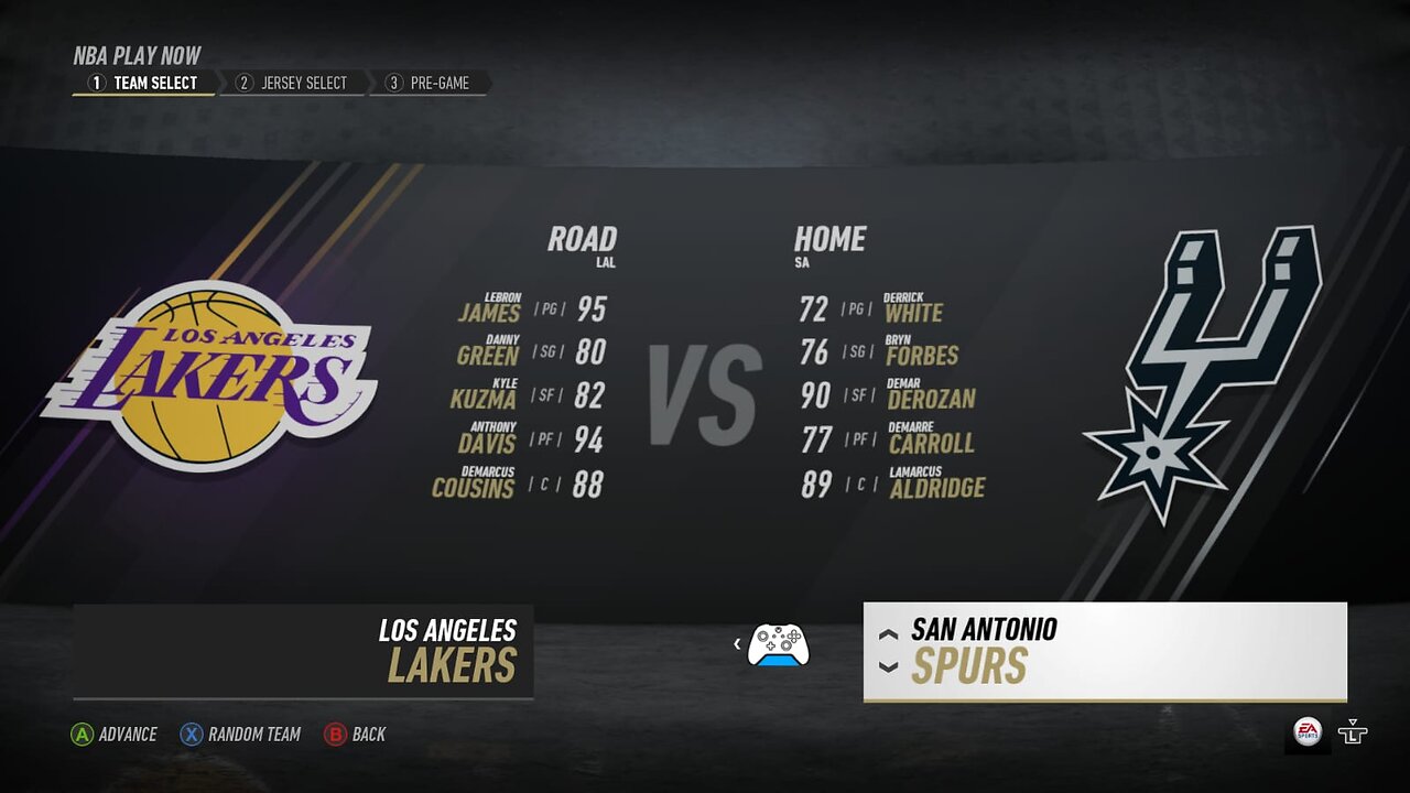 🏀NBA Live Season - Week 1 - Los Angeles Lakers (Road) VS (Home) Houston Rockets - XBOX SERIES S - Difficult Level: Pro