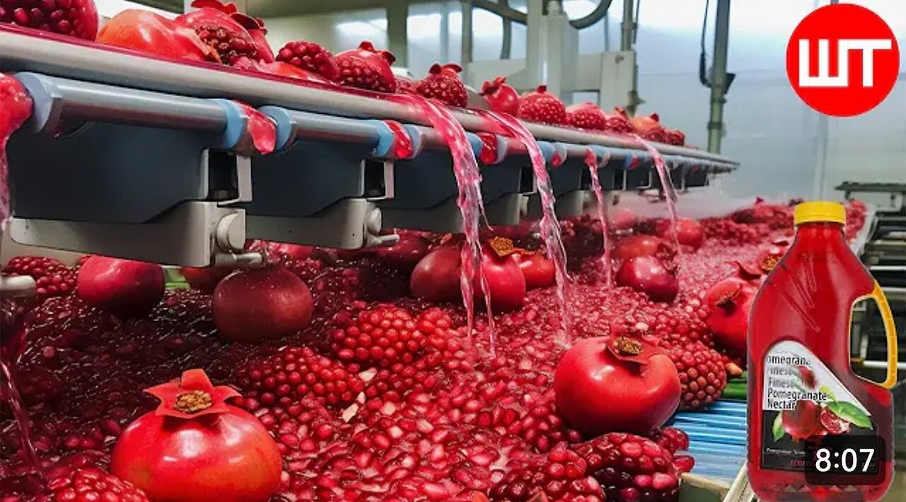 How Pomegranate Juice Made In Factory?