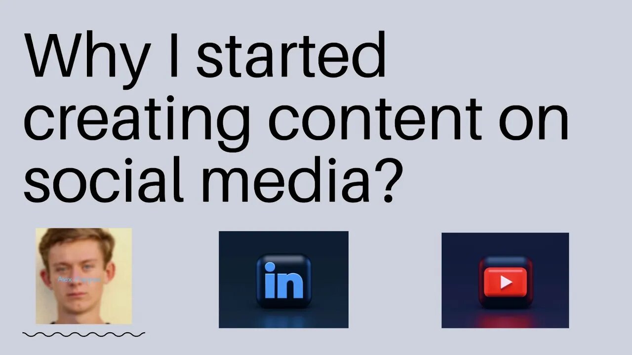 Why I started making content