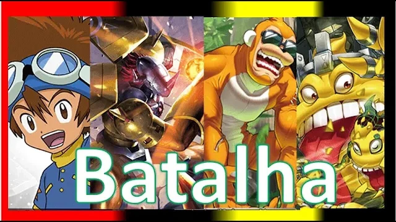 Batalha - WarGreymon Vs Sukamon & Etemon