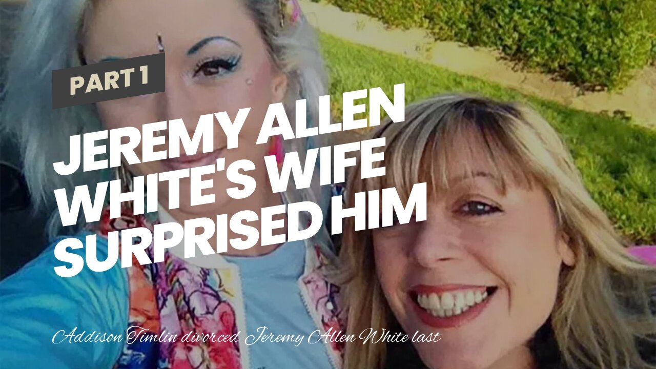 Jeremy Allen White's wife surprised him by calling herself a "single mom" in a Facebook post.