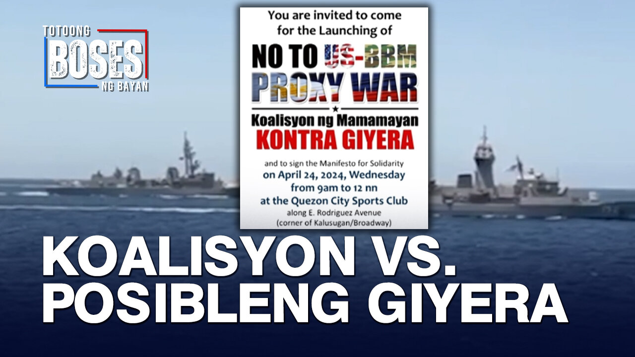 Koalisyon ng iba’t ibang sektor para pigilan ang posibleng giyera sa WPS, ilulunsad