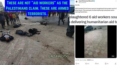 6 dead - "Aid workers" or ar.ed Terrorists?