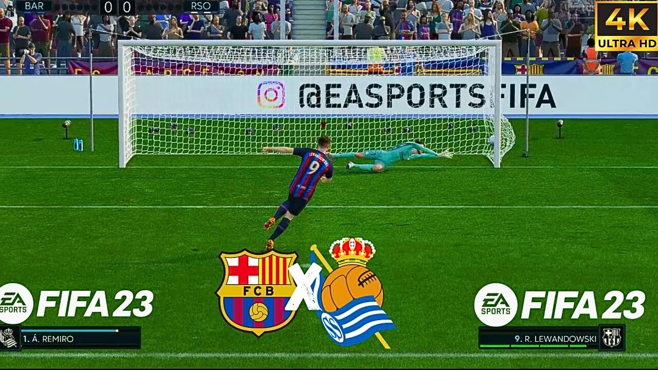 FIFA 23 | PODEROSO BARÇA X REAL SOCIEDAD NOS PENALTIS | 4K