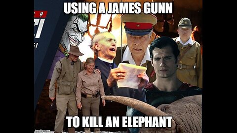Using a James Gunn to kill an elephant