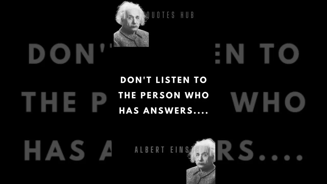 Wise Albert Einstein Quote - Wisdom from the Genius || #quotes || #shorts || #Quotes Hub