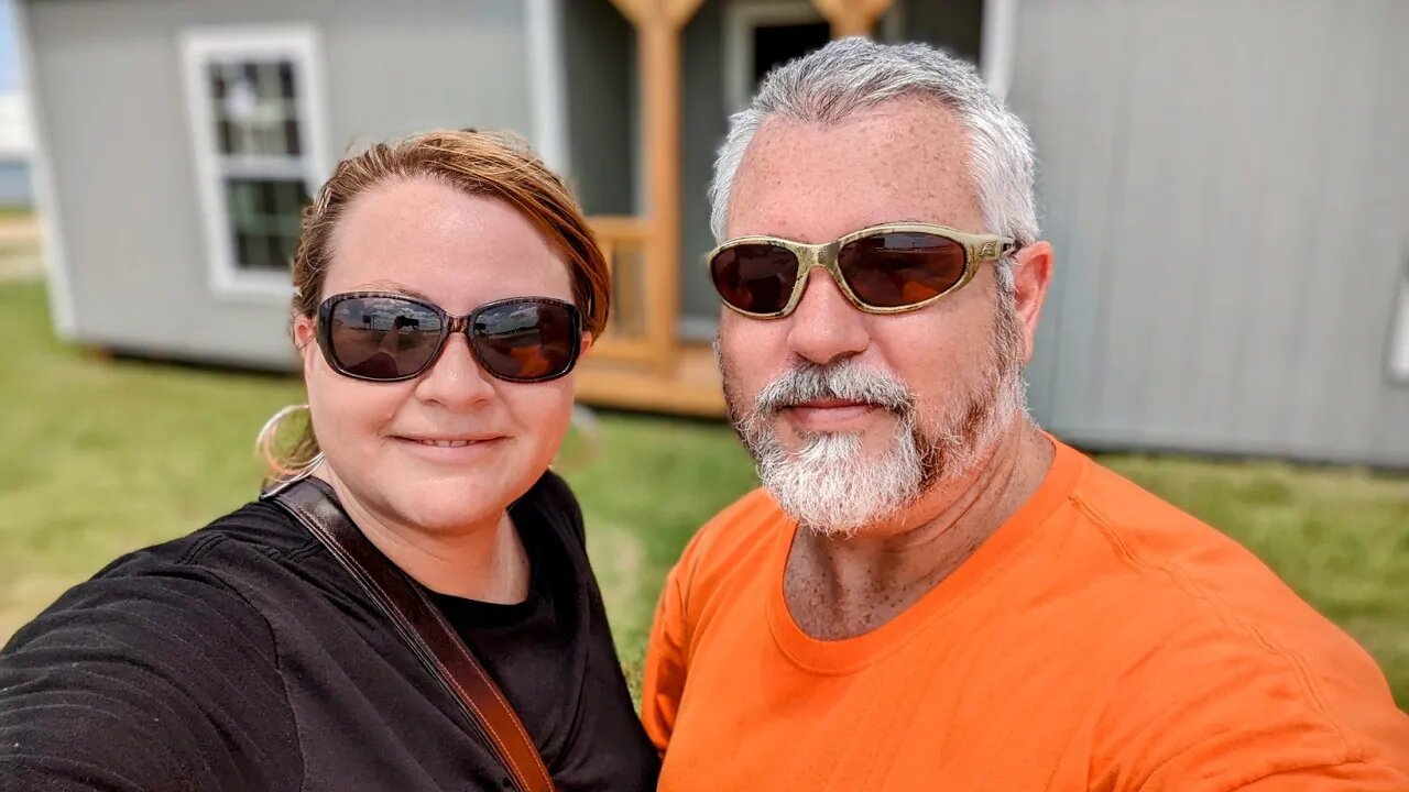 We May Have Found A Tiny Home | Shed to House Tour (we don't look happy but we are I promise 😂)
