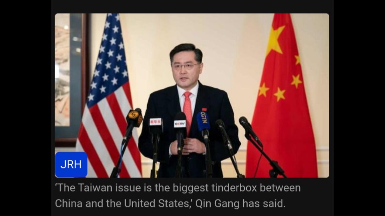 Chinese ambassador "Qin Gang" says "America is playing with fire"