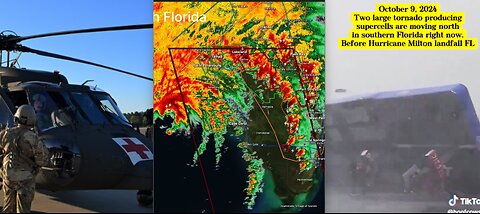 ENORMOUS TORNADO OUTBREAK AS HURRICANE MILTON NEARS LANDFALL