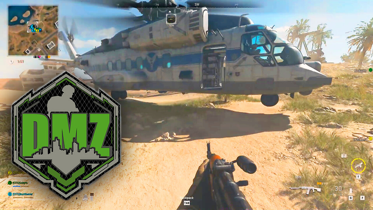 DMZ Trio Warzone Insane Exfil Last Helo Mad Dash (Modern Warfare II)