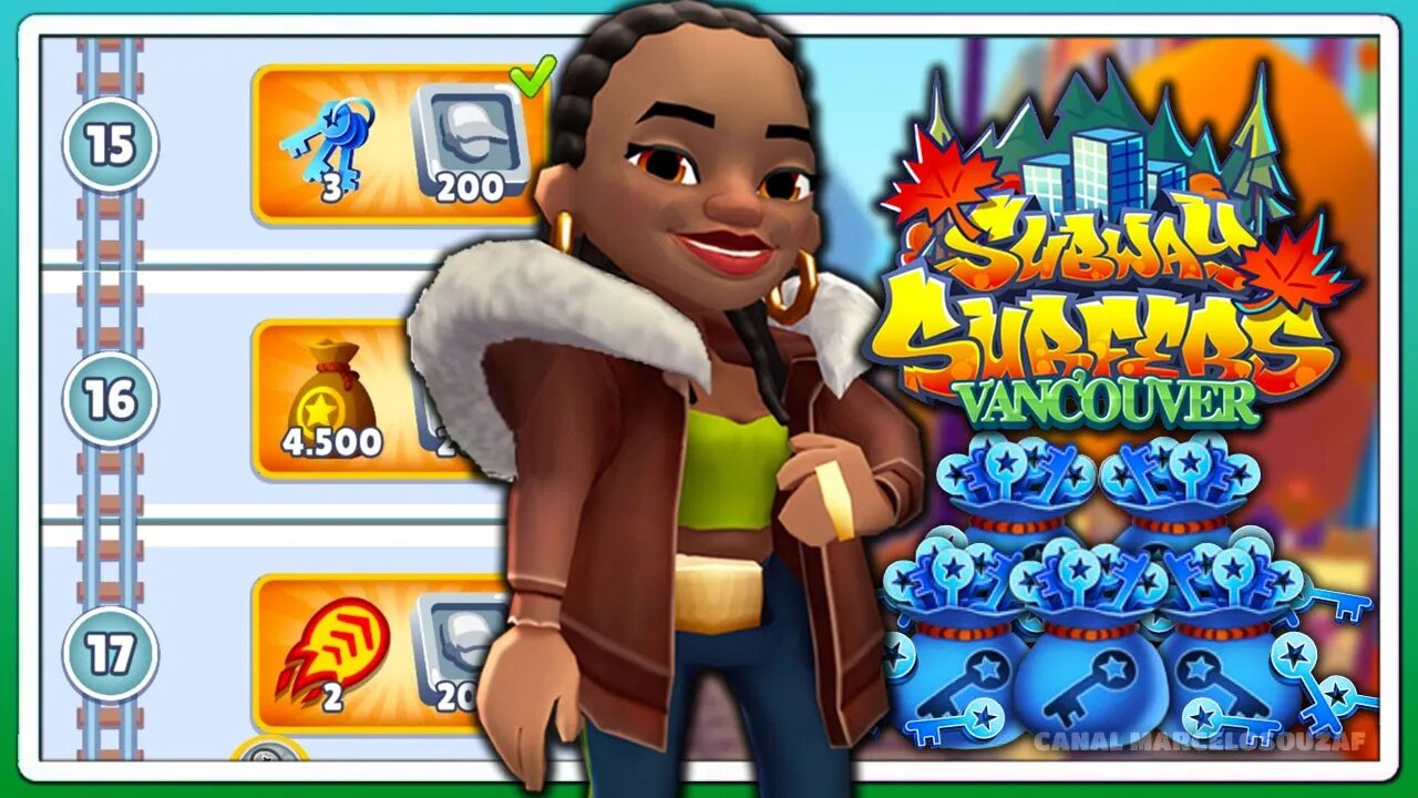 Subway Surfers Vancouver 2021 | Caçada Sazonal até Nível 17 com Lana