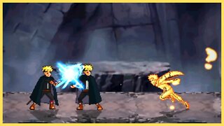 Boruto Timeskip Ativa Jougan VS Naruto Kyuubi Mode - Mugen