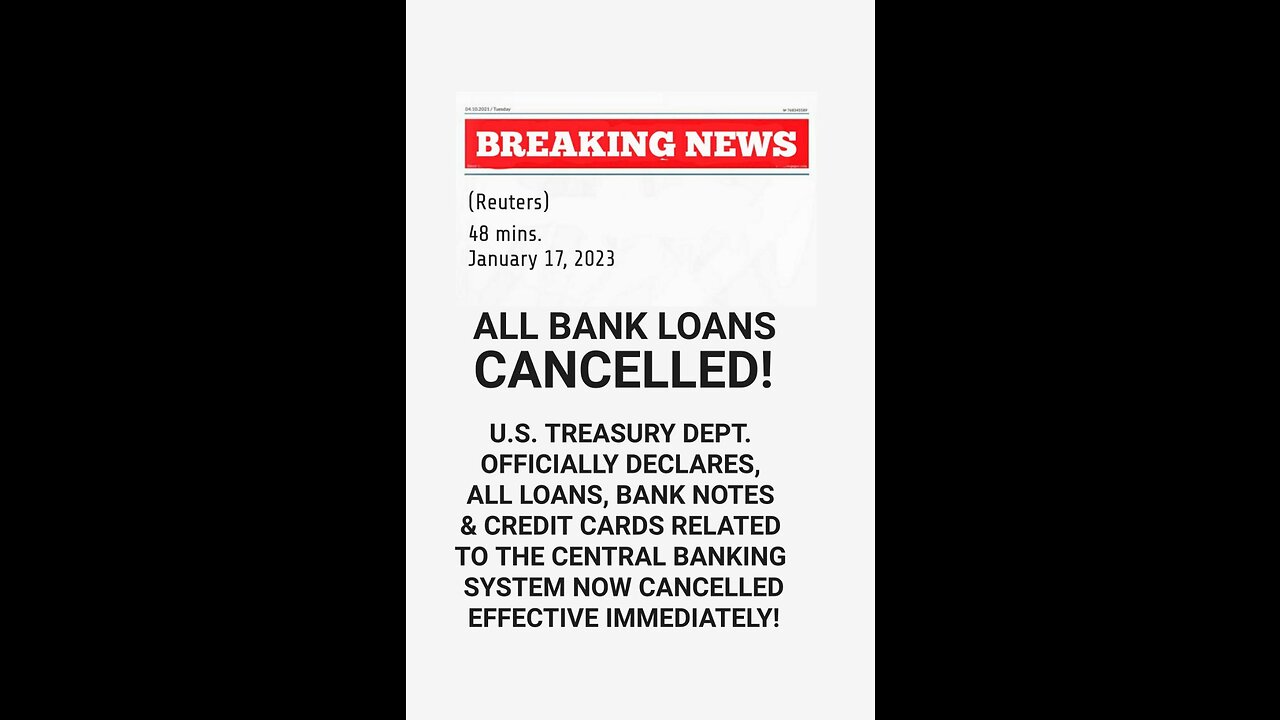 #527 ALL BANK LOANS CANCELLED LIVE FROM THE PROC 01.18.23