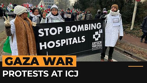 Protesters outside ICJ hearing demand Israel is held accountable | Al Jazeera Newsfeed