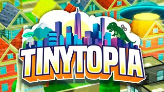 TINYTOPIA - Gameplay do início do jogo! Melhor que SimCity e Cities Skylines?! (PT-BR)