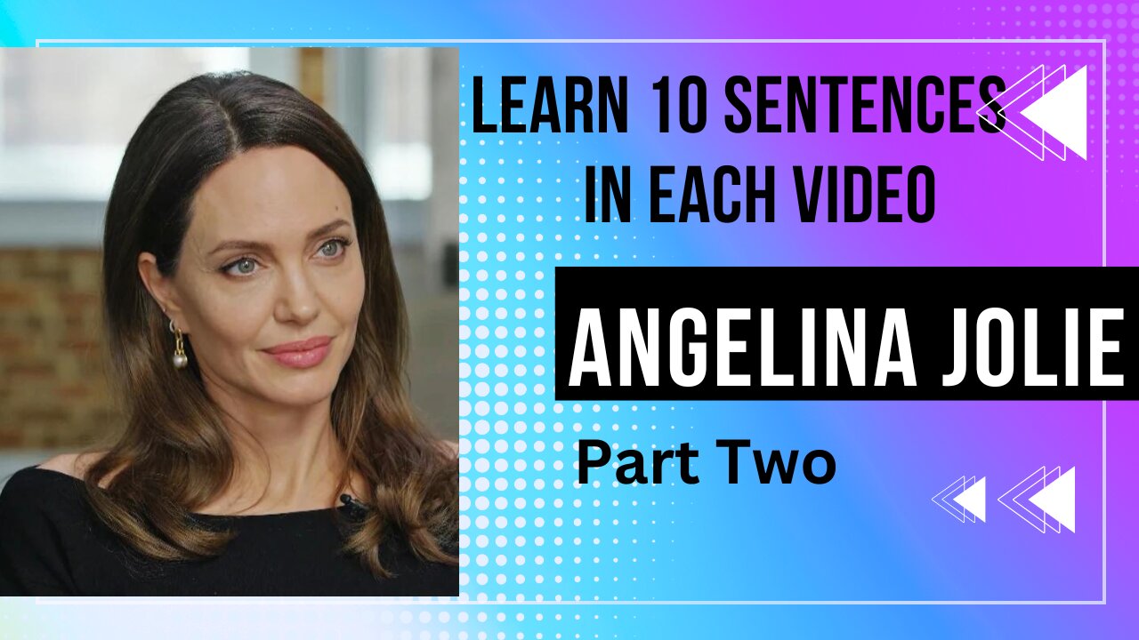 Teaching English Angelina Jolie || Speeches Part 2