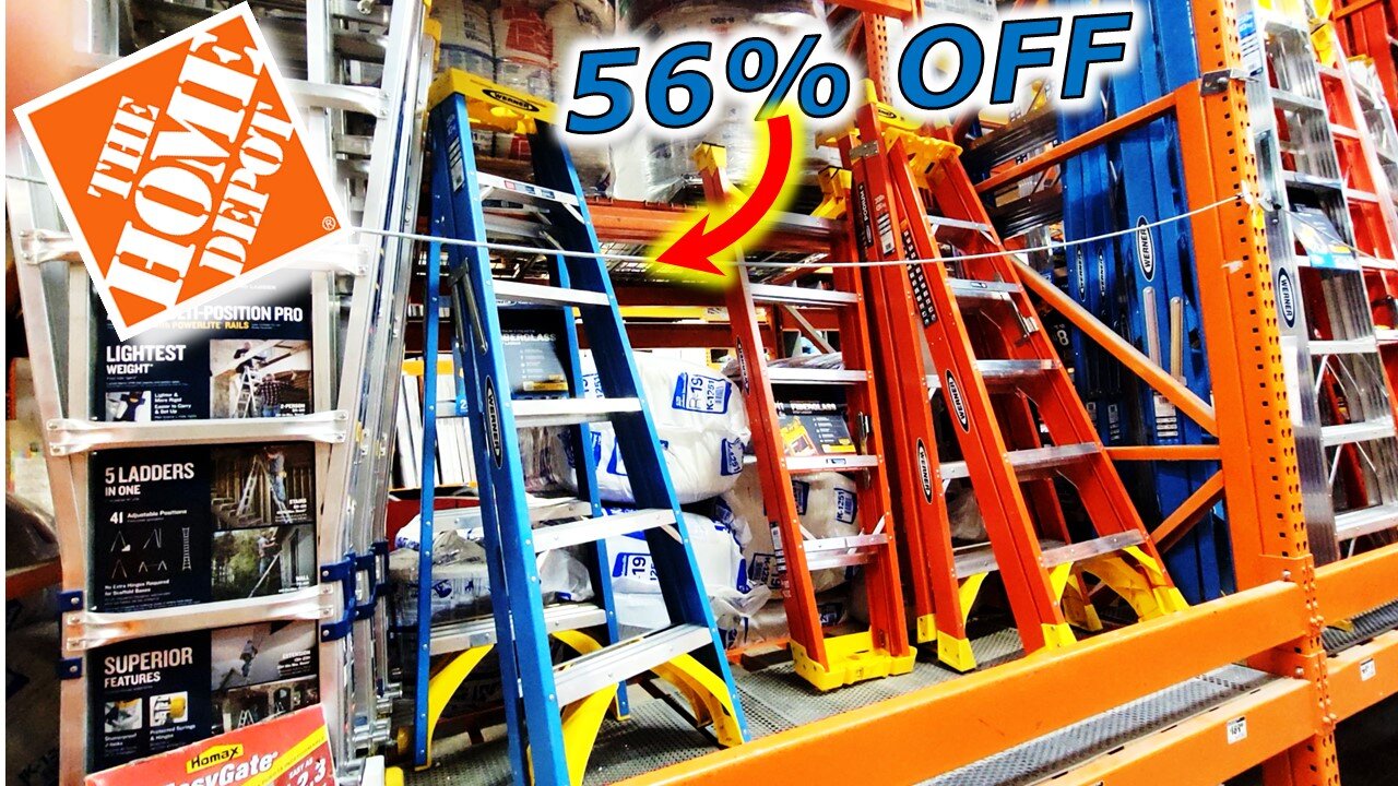 HUGE Home Depot 56% Off Ladder Deals Black Friday 2024