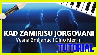 KAD ZAMIRISU JORGOVANI - DINO MERLIN - TECLADO Tutorial com notas na tela