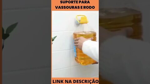 Suporte para Vassouras e Rodo Suporte de Parede Fortalecer Gancho de Cozinha Banheiro Racks