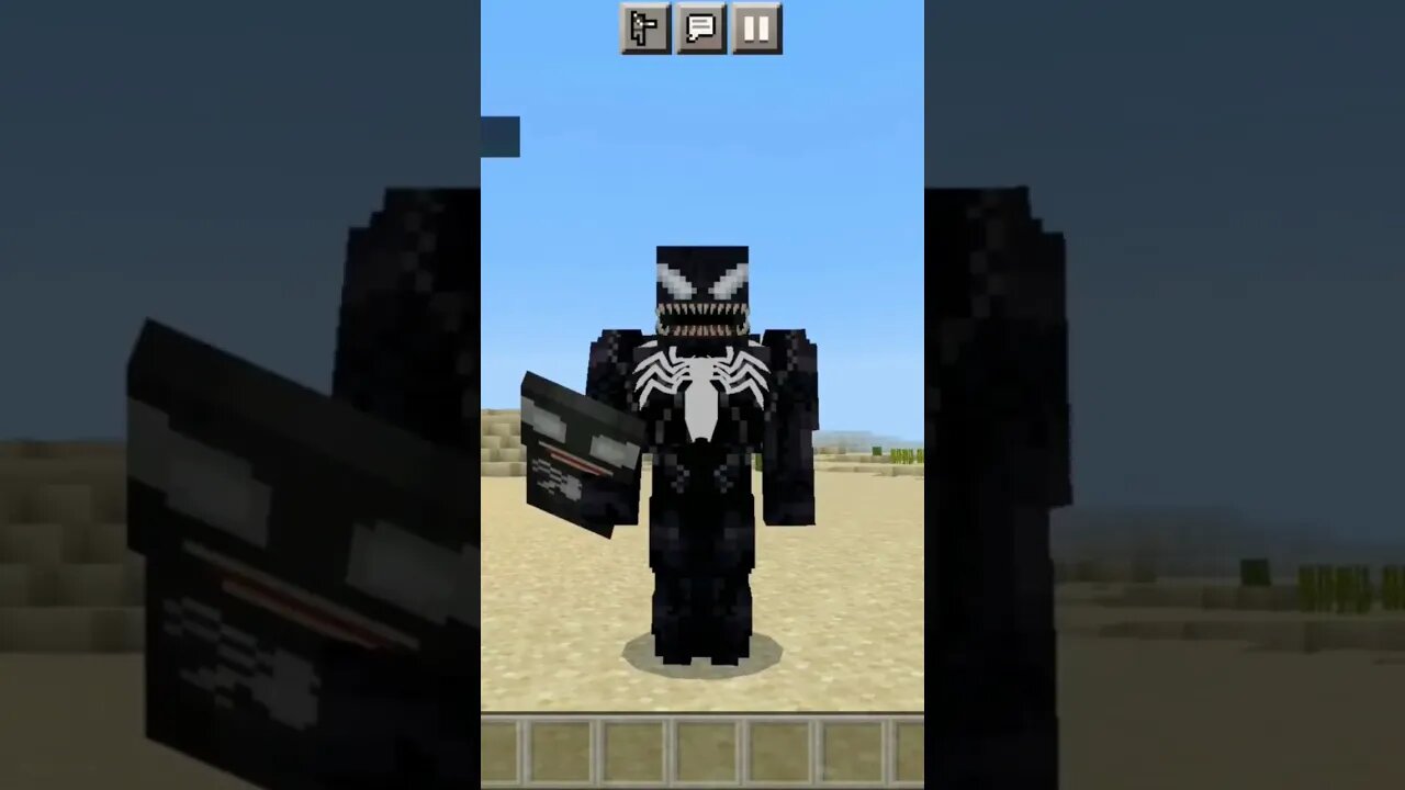 Venom no minecraft 😱😱😱😱😱😱😱😱😱☠☠☠#shorts #minecraft #marvel