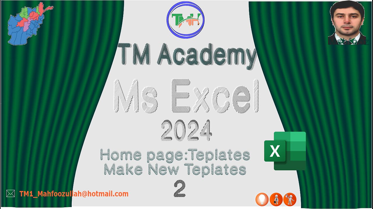 TM_Academy:Excel 2024:File Tab: Home Page,Template, Make new template