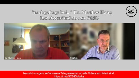 "nachgefragt bei ..." Dr. Matthes Haug