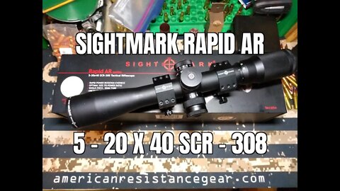 Sightmark Rapid AR 5-20X40 SCR 308 Tactical Riflescope Test