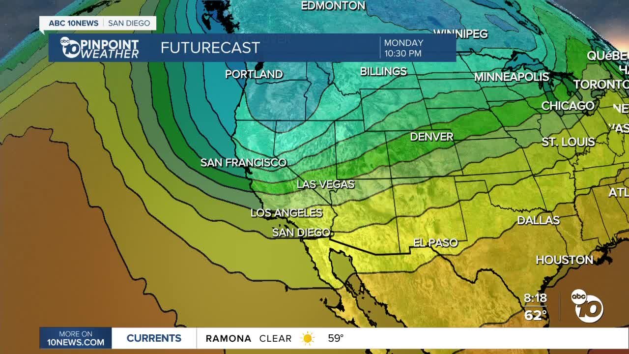 ABC 10News Pinpoint Weather for Sat. Apr. 9, 2022