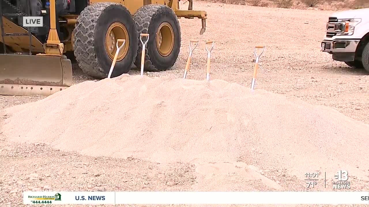 Phase II of the Fort Apache widening project underway