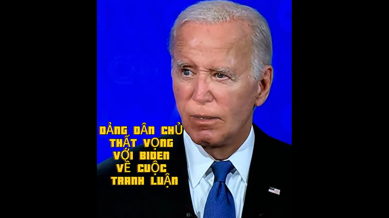 28/6/2024 ĐẢNG DÂN CHỦ THẤT VỌNG VỚI BIDEN VỀ CUỘC TRANH LUẬN