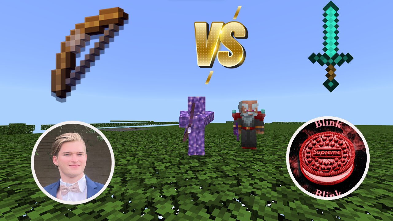 Will Little Mason ever get a kill?🤣(Minecraft Duel - Bow vs Sword)