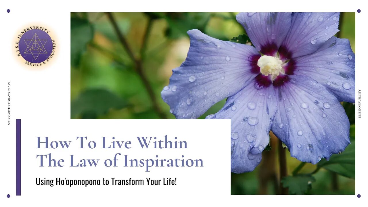 How to Live In The Law of Inspiration