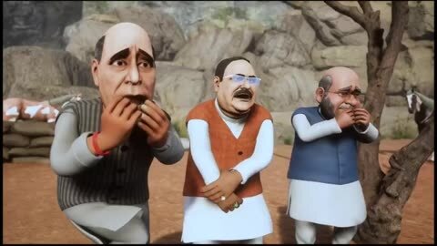 Modi funny cartoon video