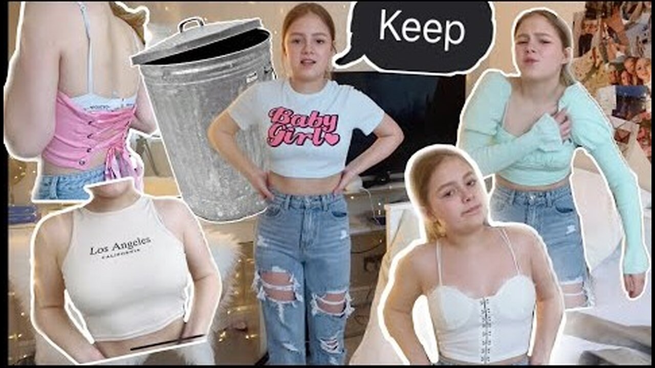 I try on every hot sexy top I have | keep or charity! Part one 🔥🔥🔥