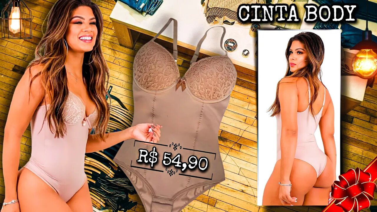 Cinta Body Modeladora Feminina Redutora com Bojo/@shopee