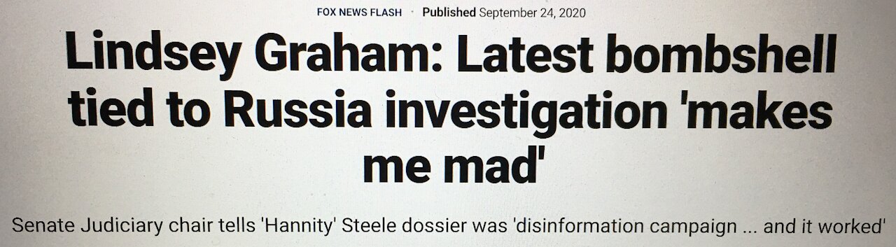 Lindsey Graham Foreshadows Igor Danchenko Indictment 13 Months Previous On Sept 24 2020