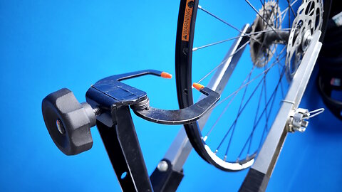 Reconditioning a bicycle wheel. Aligning a bent bicycle wheel rim