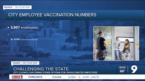 Masks and testing could be on the way for unvaccinated city employees