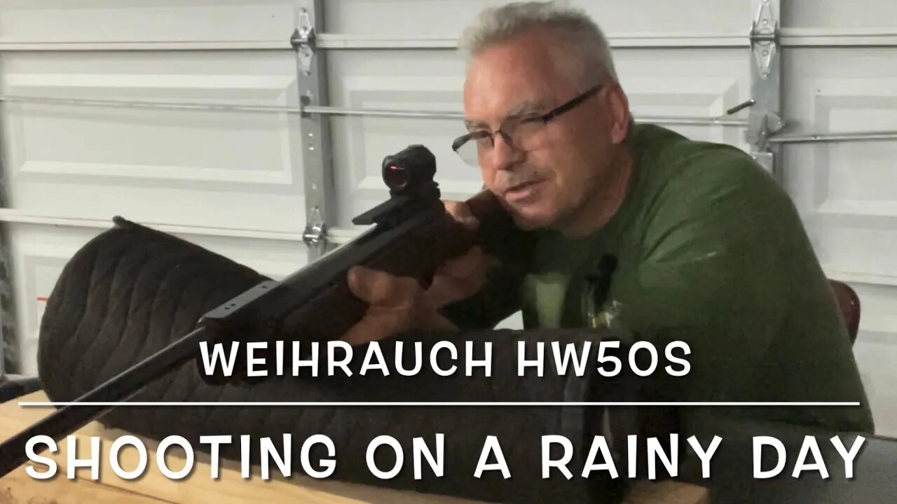 Doing some target shooting on a rainy day with my Weihrauch HW50S. Air arms H&N & meisterkugeln’s