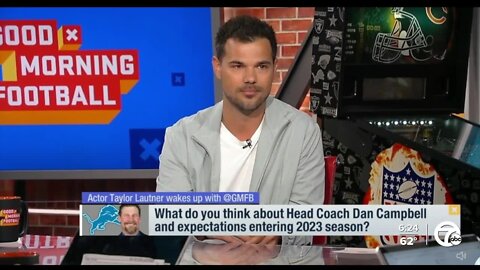 Taylor Lautner shares why he's buying into Dan Campbell's Lions