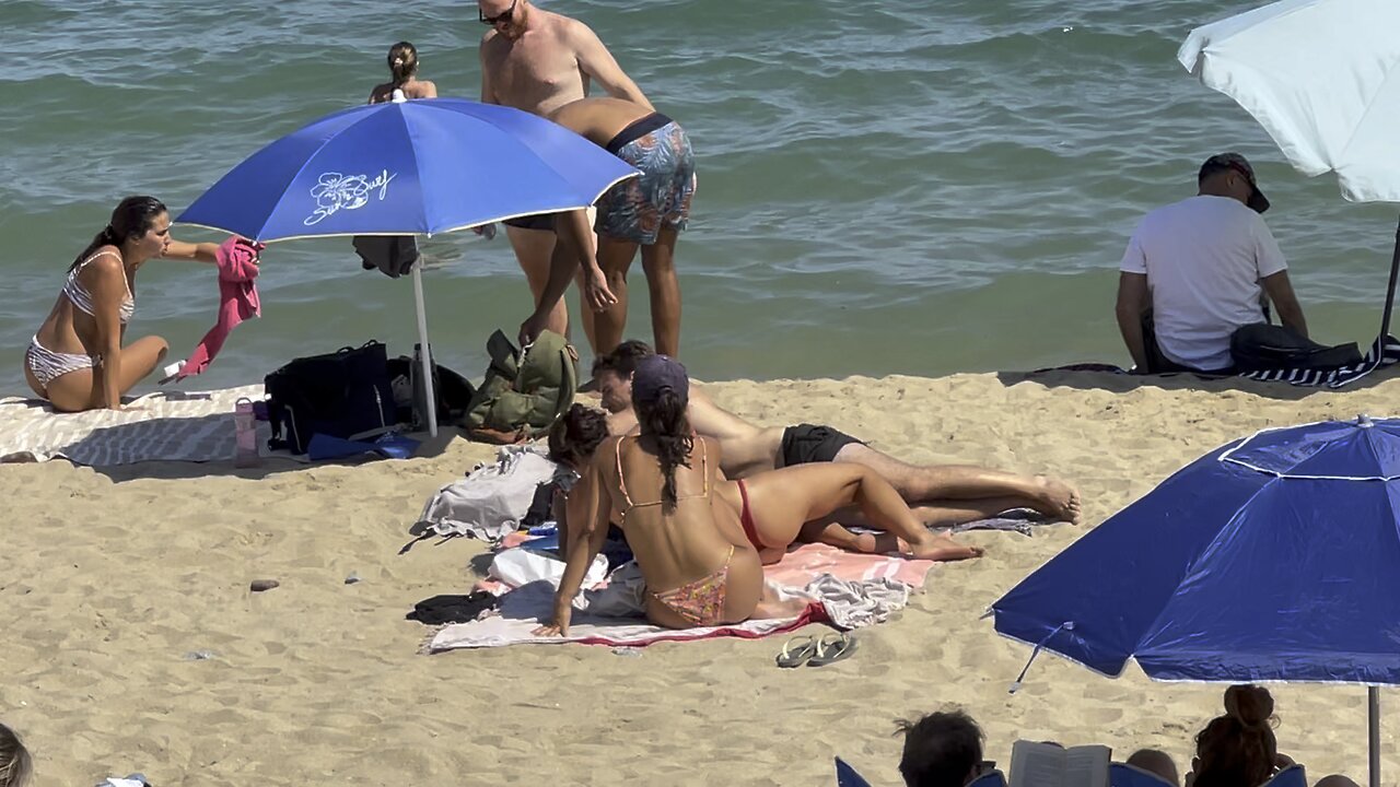 Barcelona beach this is topless beach