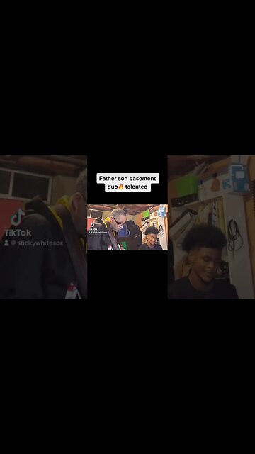 Father and Son Making Music