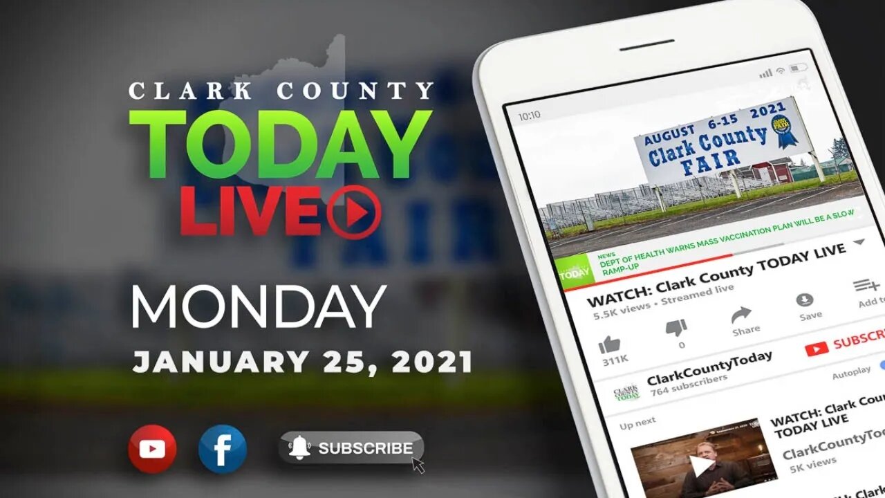 WATCH: Clark County TODAY LIVE • Monday, January 25, 2021