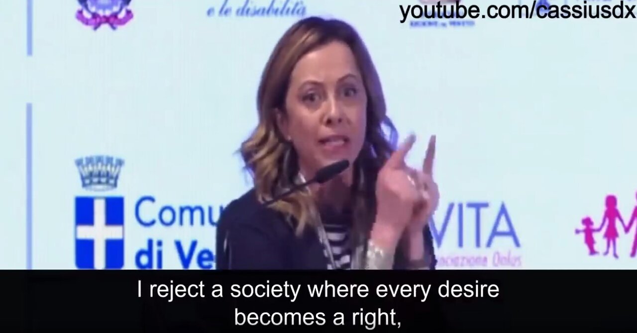 Giorgia Meloni's electrifying speech at the WCF Verona 2019