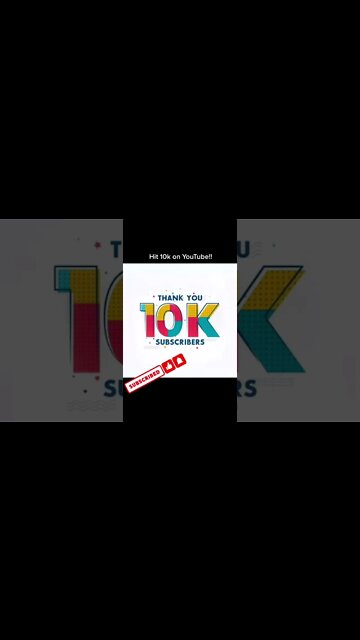Thank you for the 10k Subscribers!! #shorts