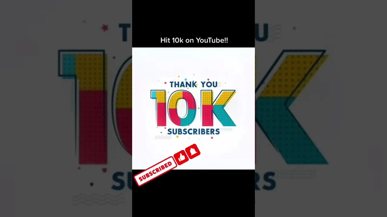 Thank you for the 10k Subscribers!! #shorts
